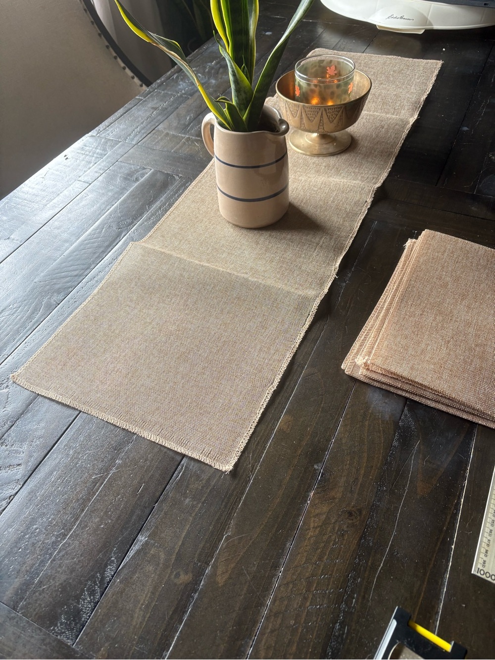 Burlap Table Runner